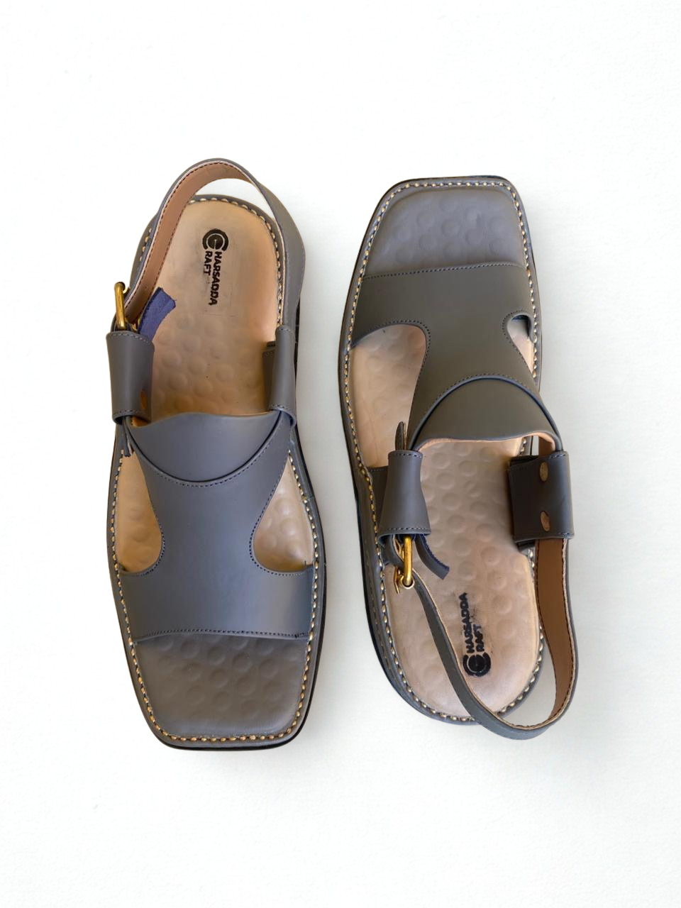 Grey panjedar peshawari chappal