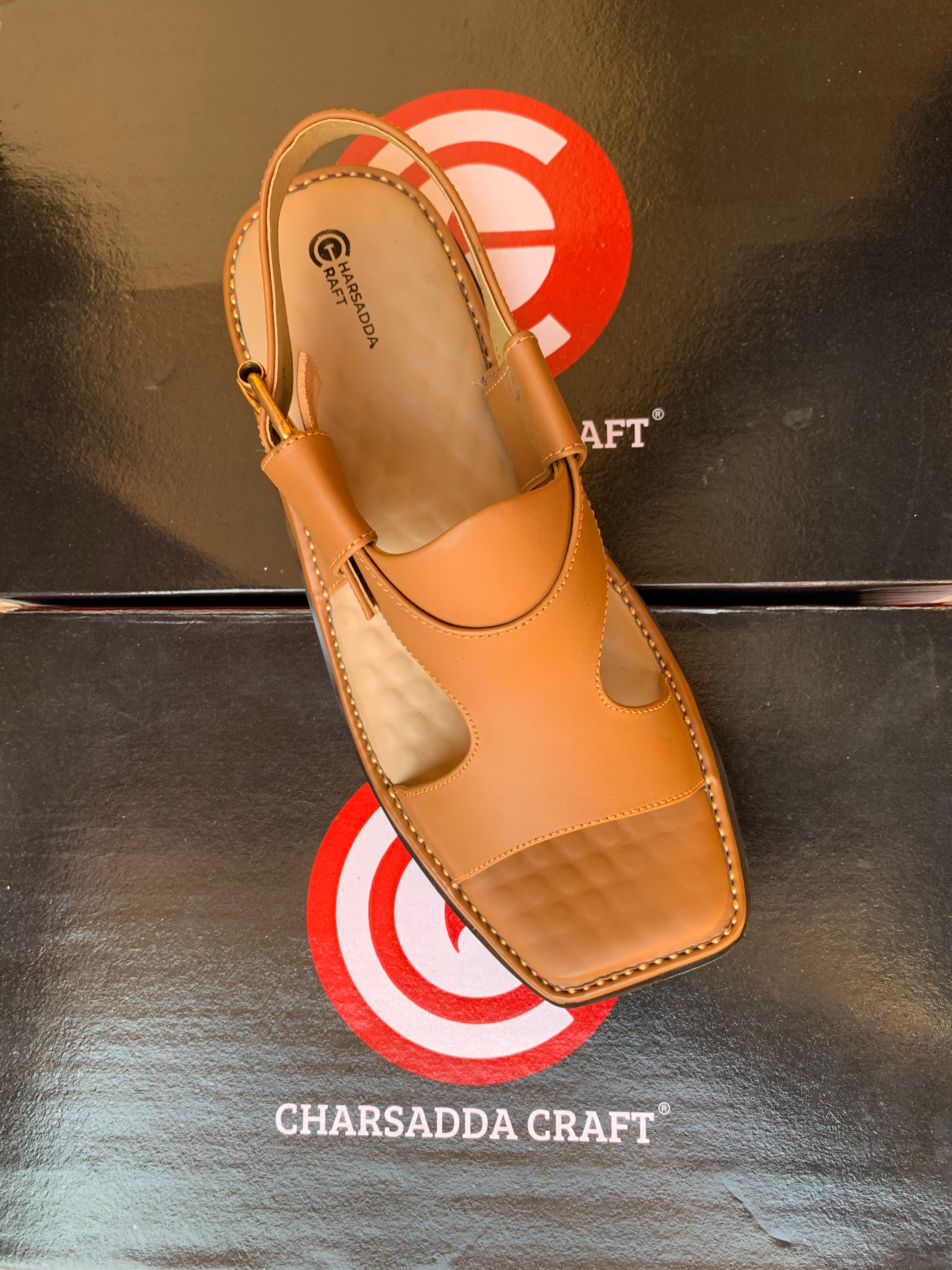 Yellow panjedar handmade chappal