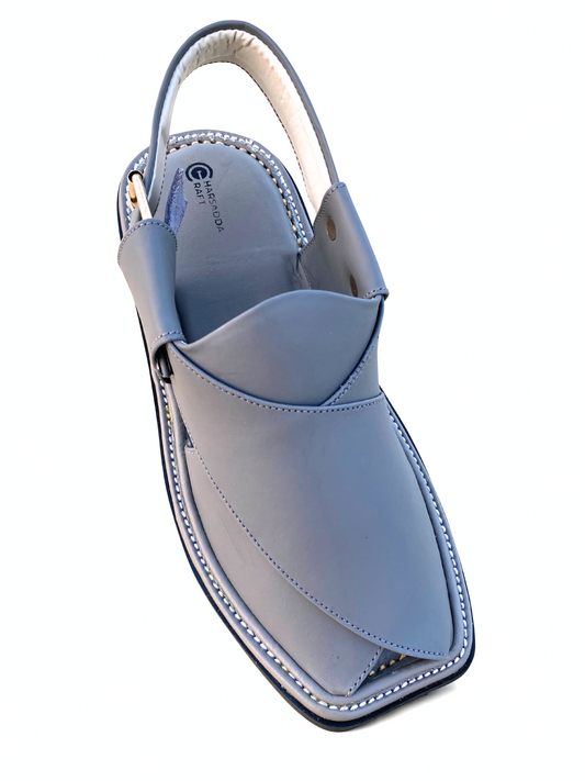 Grey smart zalmi peshawari chappal