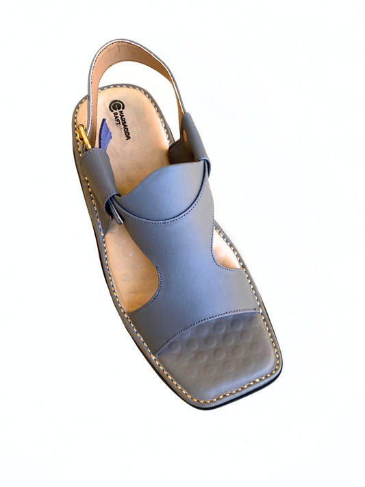 Grey panjedar peshawari chappal