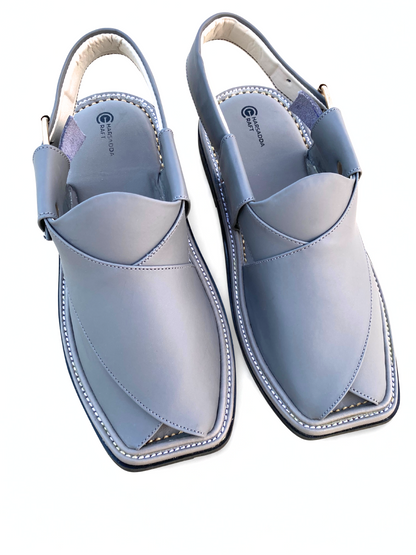 Grey smart zalmi peshawari chappal