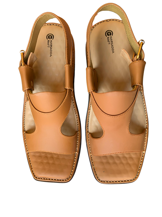 Yellow panjedar peshawari chappal