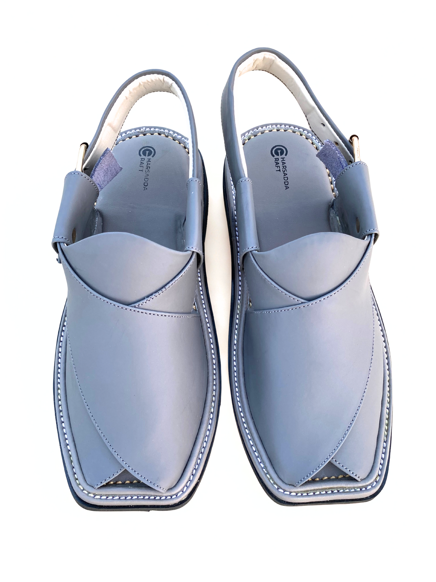 Grey smart zalmi peshawari chappal